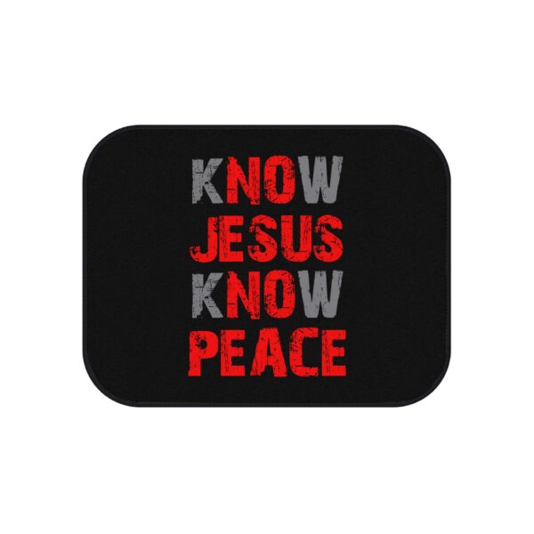 Know Jesus Know Peace - Car Mats (Set of 4) - Image 3