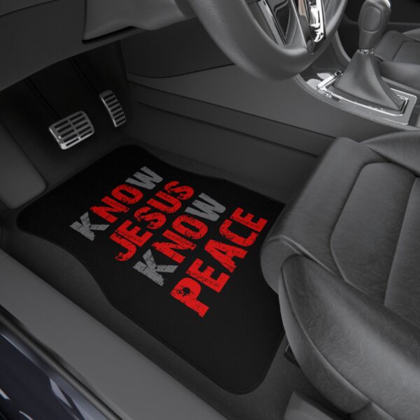 Know Jesus Know Peace - Car Mats (Set of 4) - Image 4