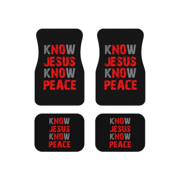 Know Jesus Know Peace - Car Mats (Set of 4)