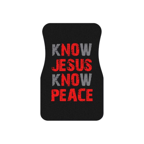 Know Jesus Know Peace - Car Mats (Set of 4) - Image 2