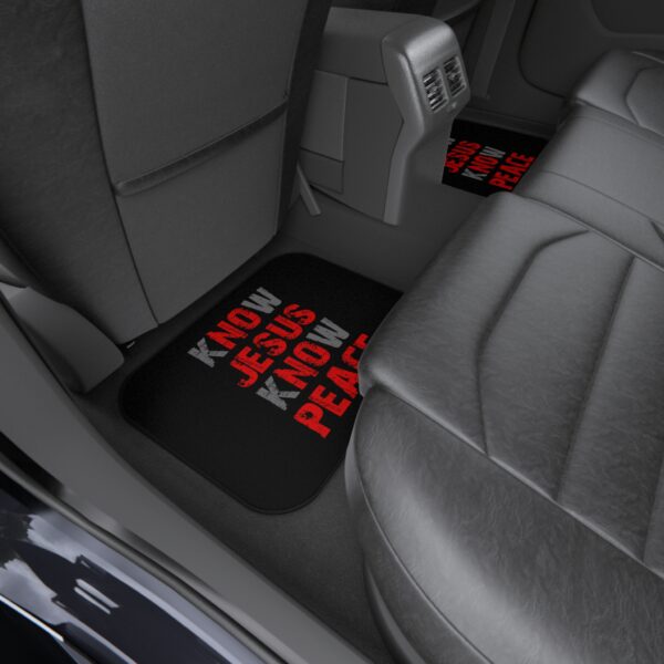 Know Jesus Know Peace - Car Mats (Set of 4) - Image 5