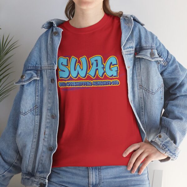 SWAG - Unisex Heavy Cotton Tee - Image 8