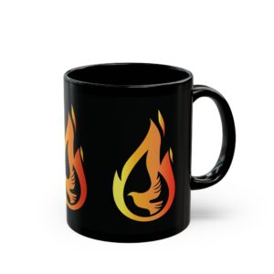 Holy Spirit Fire - Black Mug